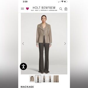 Brand new Mackage Leather Jacket